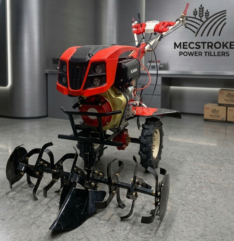 VEERSHAKTI 188F/12 HP (KAMA) DIESEL OPERATED ROTARY CULTIVATOR/POWER TILLER/POWER WEEDER SELF START WITH BATTERY