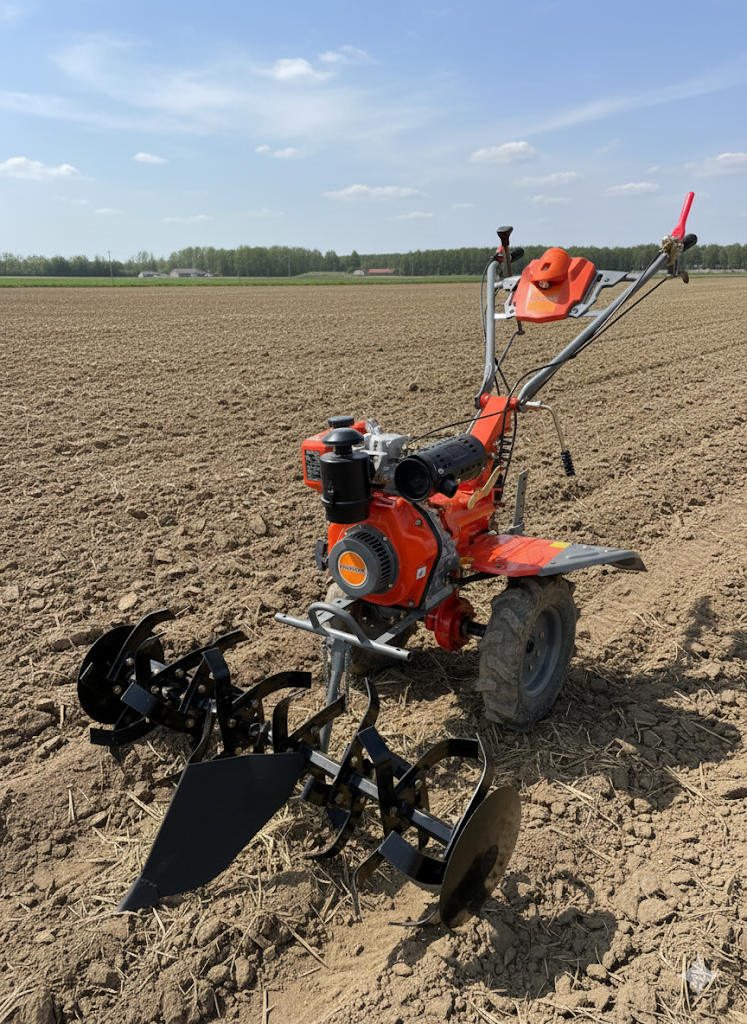 MECSTROKE BRAND 8HP DIESEL OPERATED ROTARY CULTIVATOR /POWER TILLER /WEEDER-173F WITH SINGLE SHOCKER