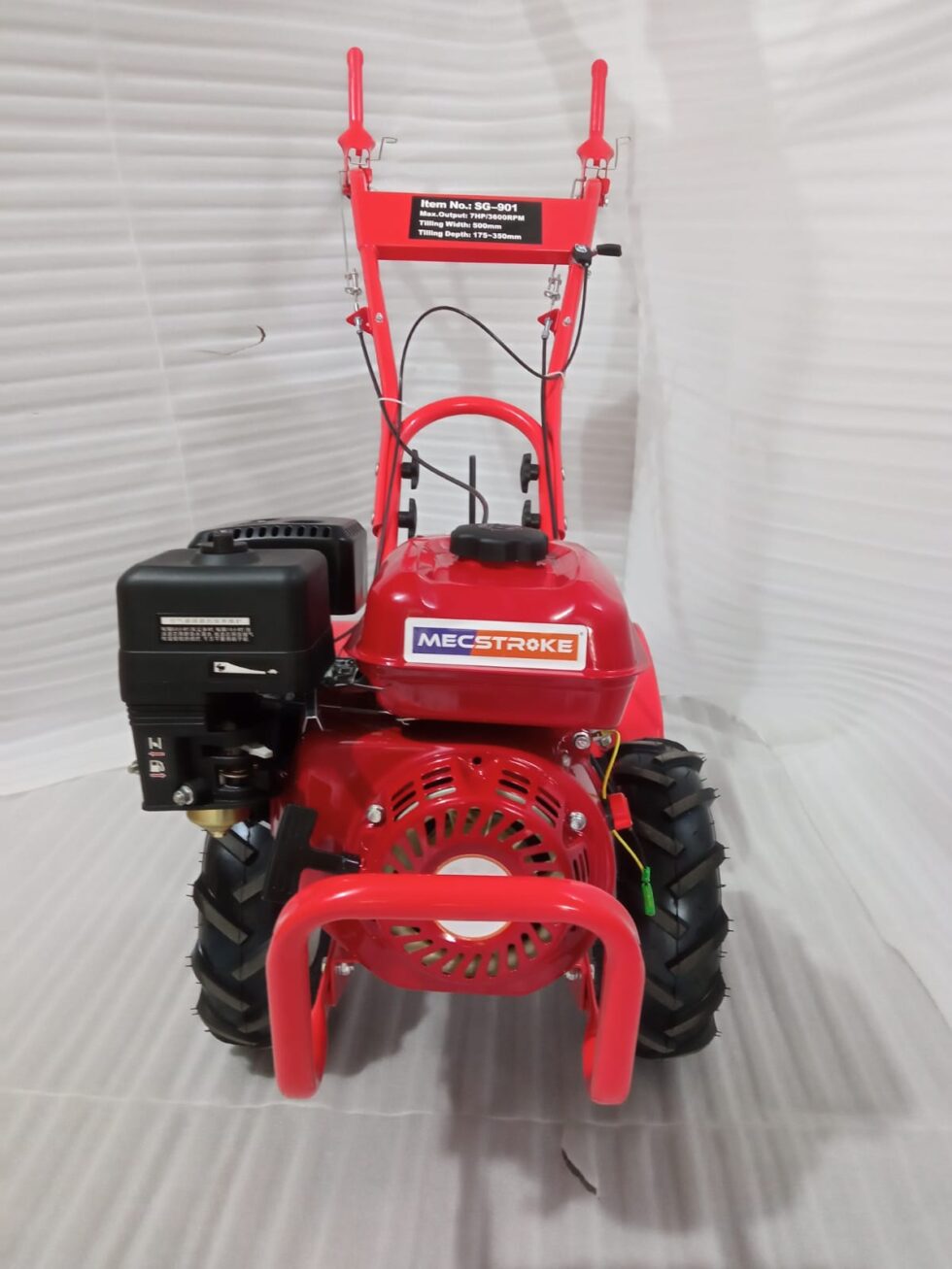 MECSTROKE BRAND 7 HP PETROL OPERATED BACK ROTARY CULTIVATOR /POWER TILLER/ WEEDER 170F - Image 2