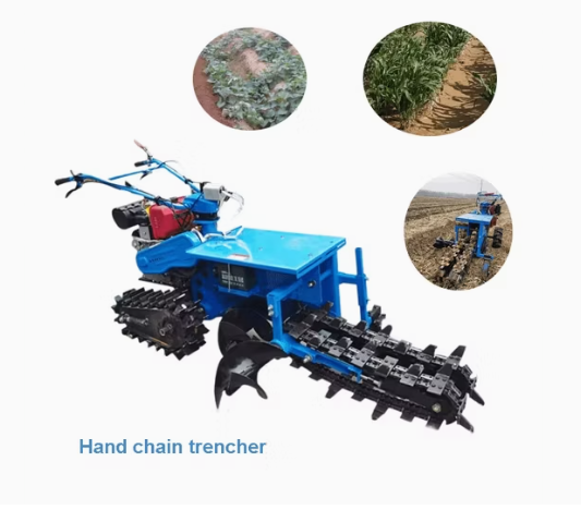 MECSTROKE BRAND MILD STEEL MINI TRENCH DIGGER MACHINE (WITH DOUBLE CHAIN)