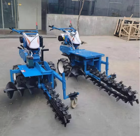 MECSTROKE BRAND MILD STEEL MINI TRENCH DIGGER MACHINE (WITH DOUBLE CHAIN) - Image 4