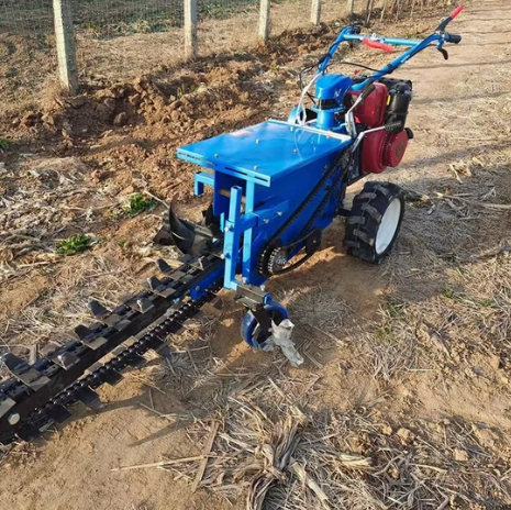 MECSTROKE BRAND MILD STEEL MINI TRENCH DIGGER MACHINE (WITH SINGLE CHAIN) - Image 4